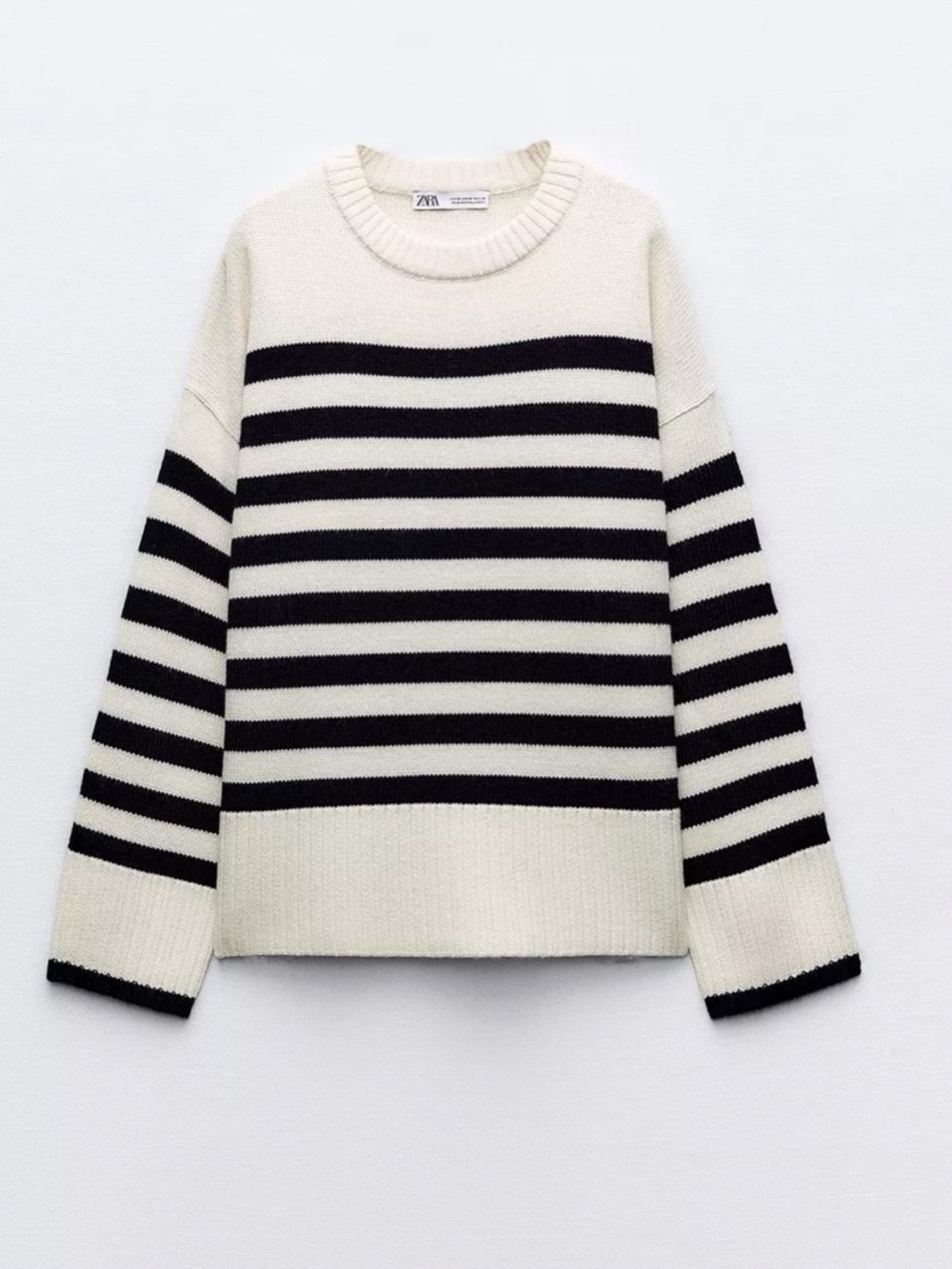 ZARA Striped Medium Knit Sweater